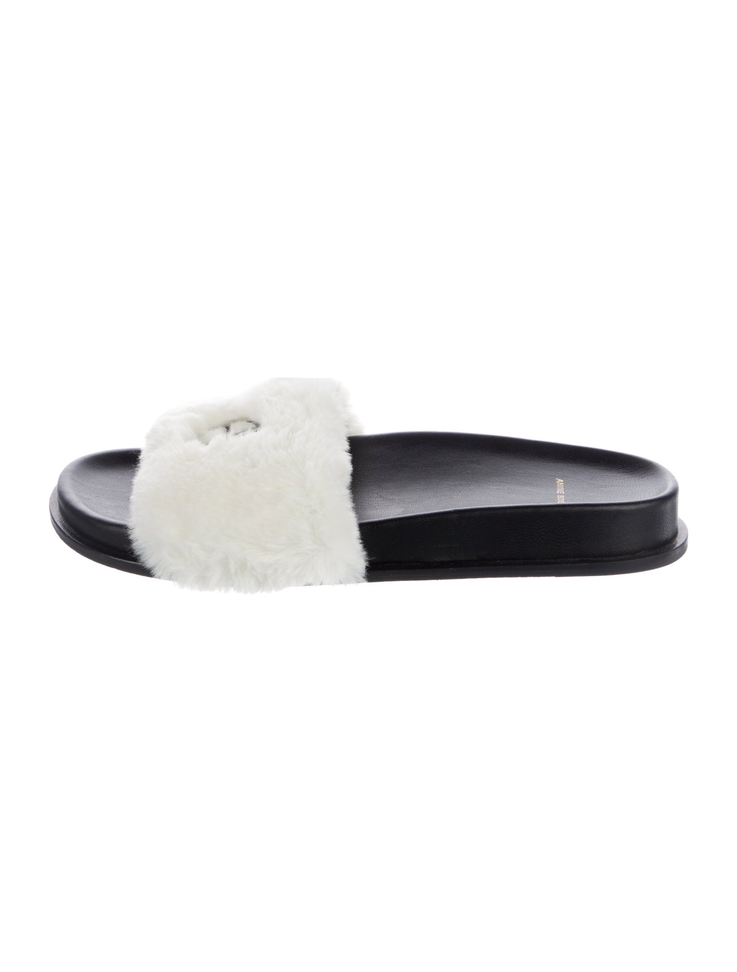 Anine Bing Fur Fur Trim Slides