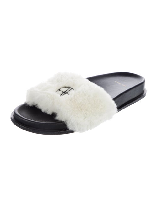Anine Bing Fur Fur Trim Slides