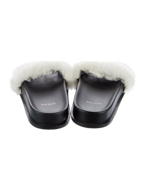 Anine Bing Fur Fur Trim Slides