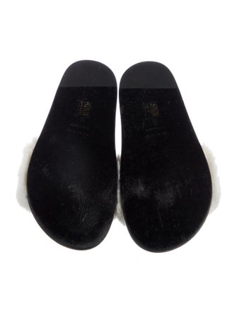 Anine Bing Fur Fur Trim Slides