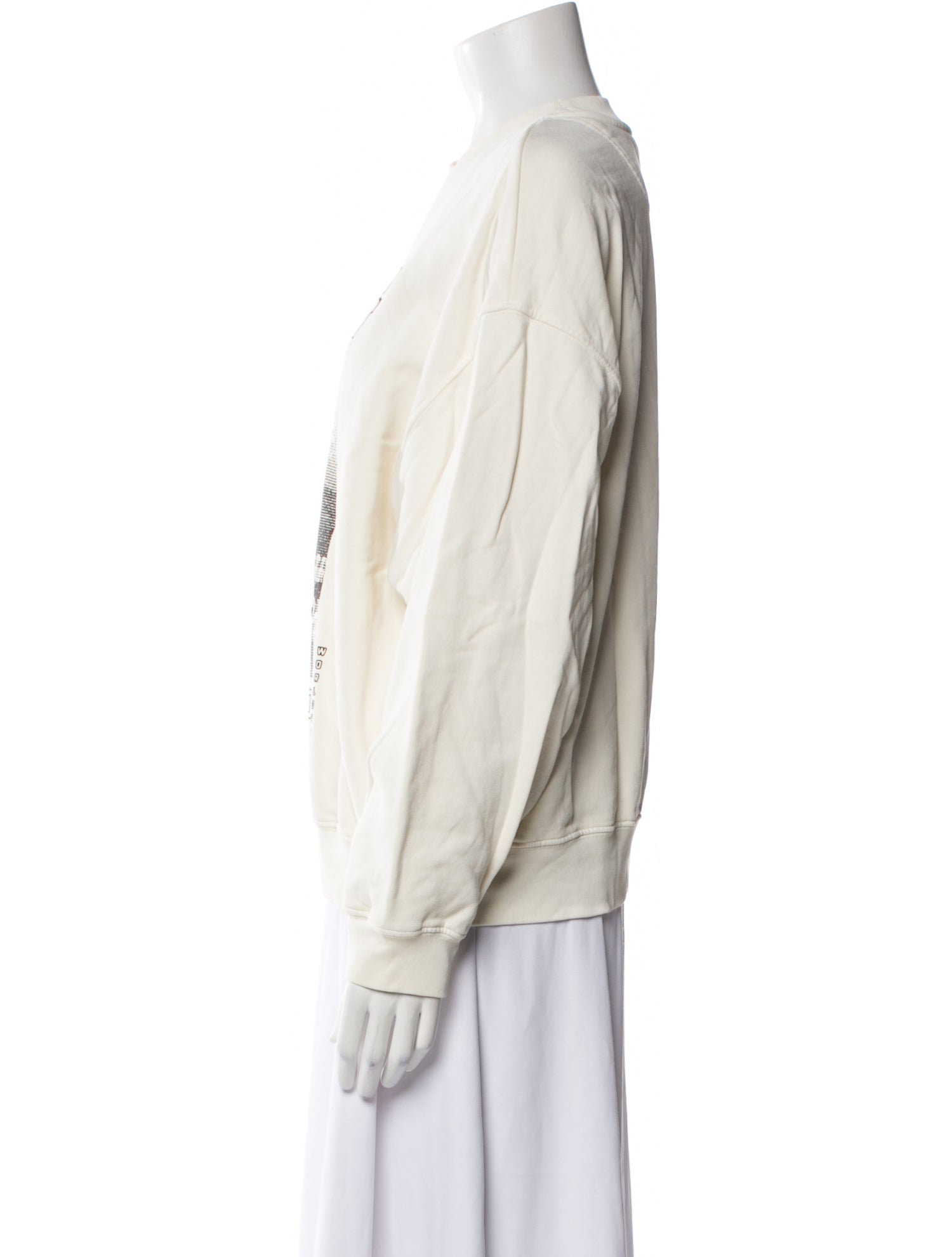 Anine Bing Graphic Print Crew Neck Sweatshirt