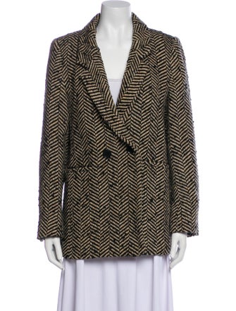 Anine Bing Tweed Pattern Blazer