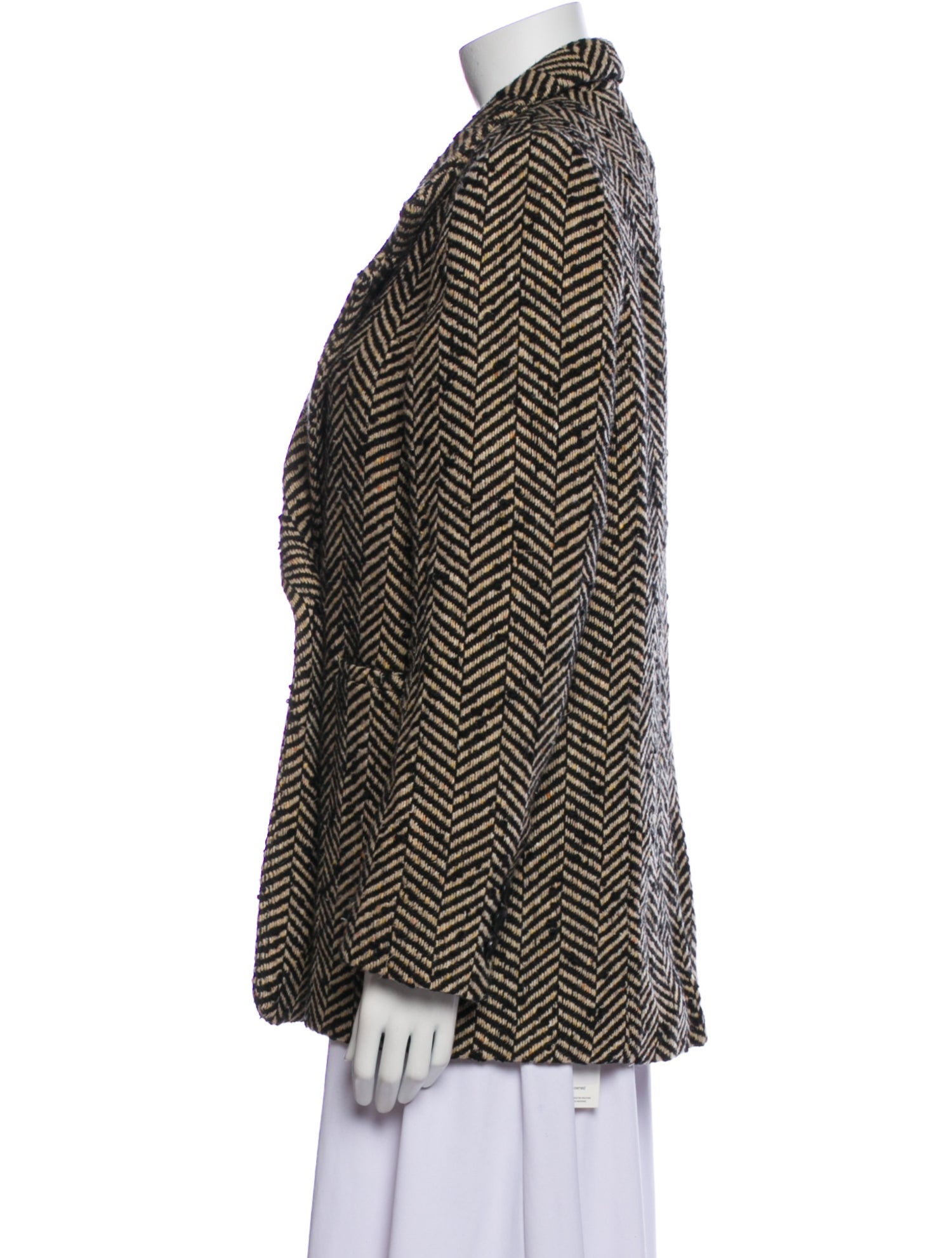 Anine Bing Tweed Pattern Blazer