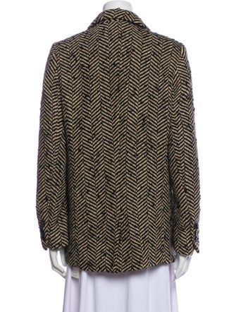 Anine Bing Tweed Pattern Blazer