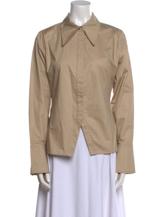 Anine Bing Long Sleeve Button-Up Top