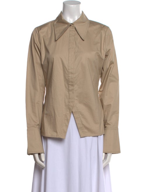 Anine Bing Long Sleeve Button-Up Top