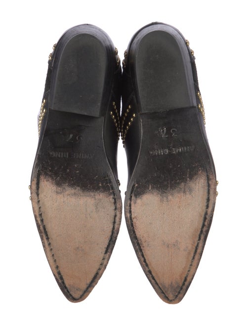 Anine Bing Leather Studded Accents Boots