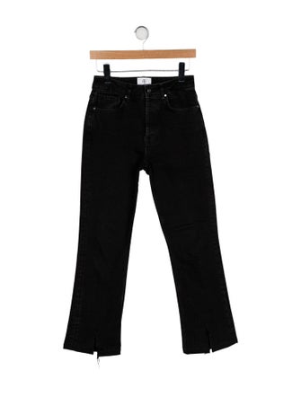 Anine Bing High-Rise Straight Leg Jeans