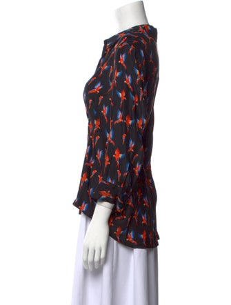 Anine Bing Silk Printed Blouse