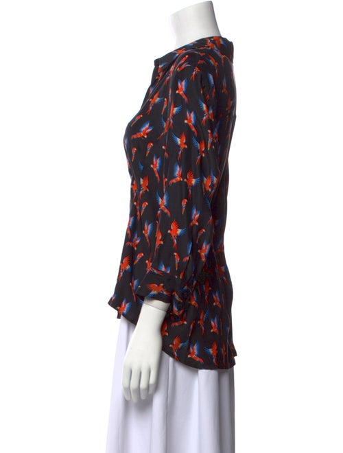 Anine Bing Silk Printed Blouse
