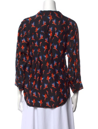 Anine Bing Silk Printed Blouse