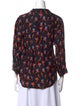 Anine Bing Silk Printed Blouse