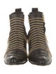 Anine Bing Leather Studded Accents Boots