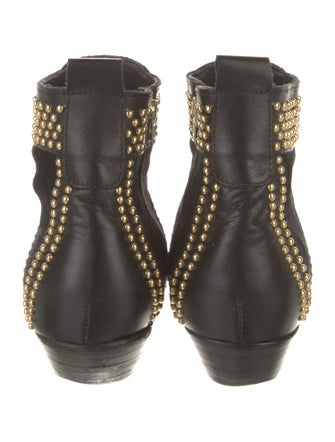 Anine Bing Leather Studded Accents Boots