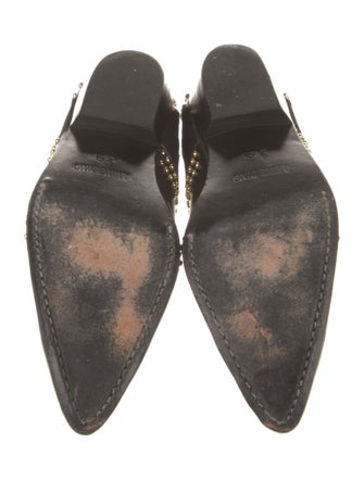 Anine Bing Leather Studded Accents Boots