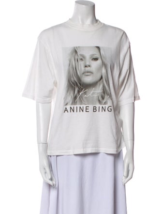 Anine Bing Graphic Print Crew Neck T-Shirt