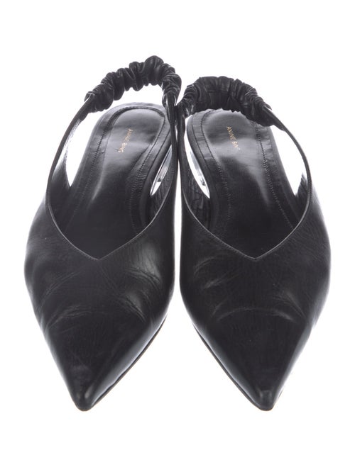 Anine Bing Leather Slingback Flats