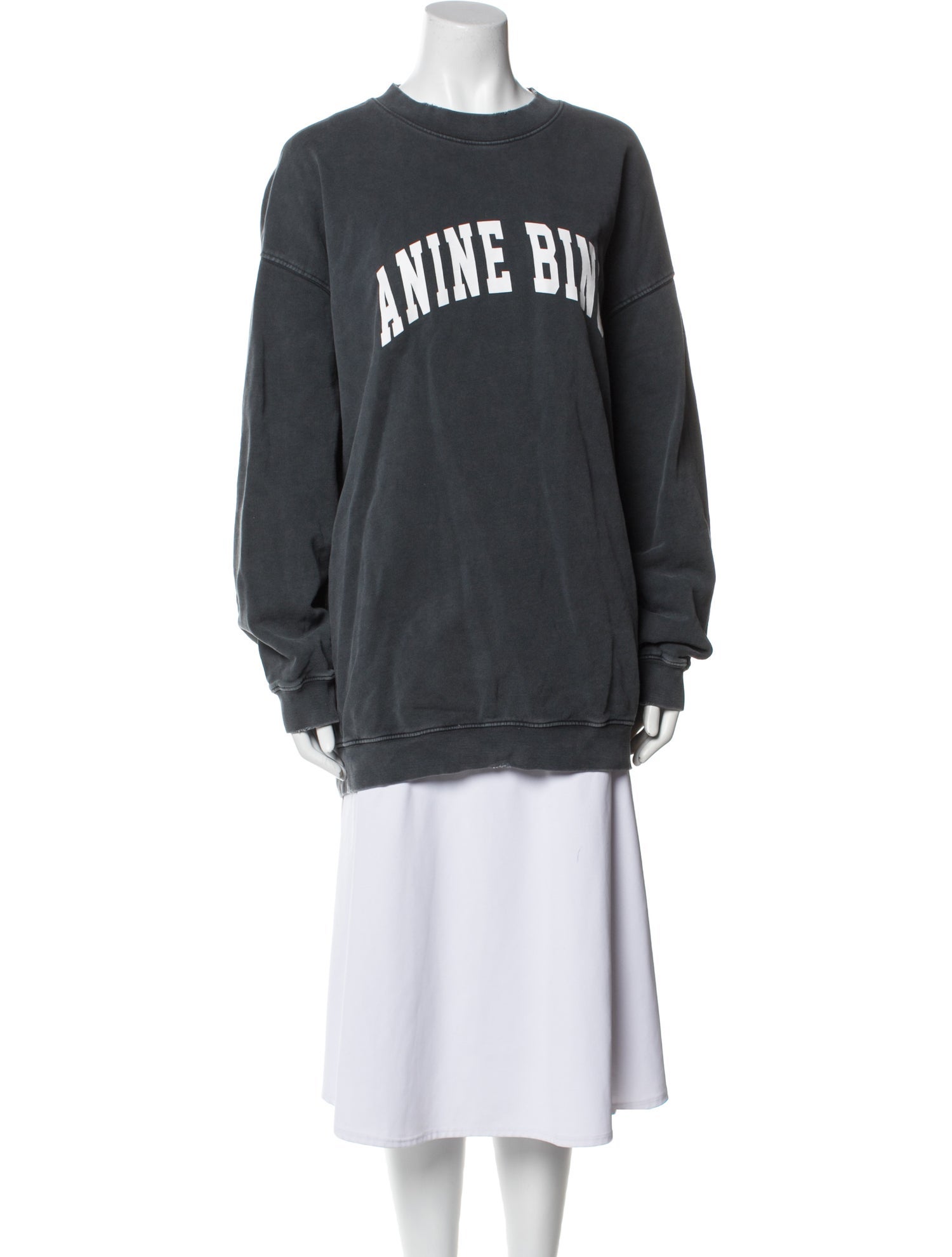 Anine Bing Graphic Print Crew Neck Sweatshirt