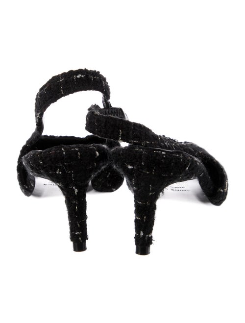 Anine Bing Tweed Tweed Pattern Slingback Pumps