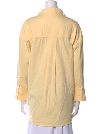 Anine Bing Long Sleeve Button-Up Top