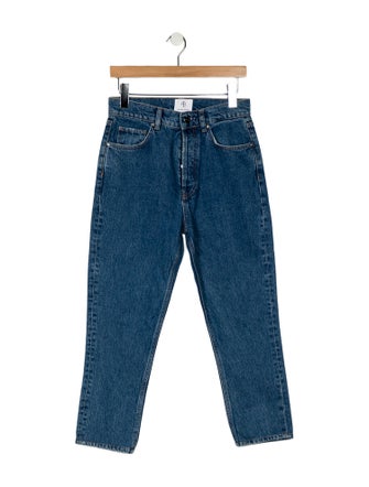 Anine Bing High-Rise Straight Leg Jeans