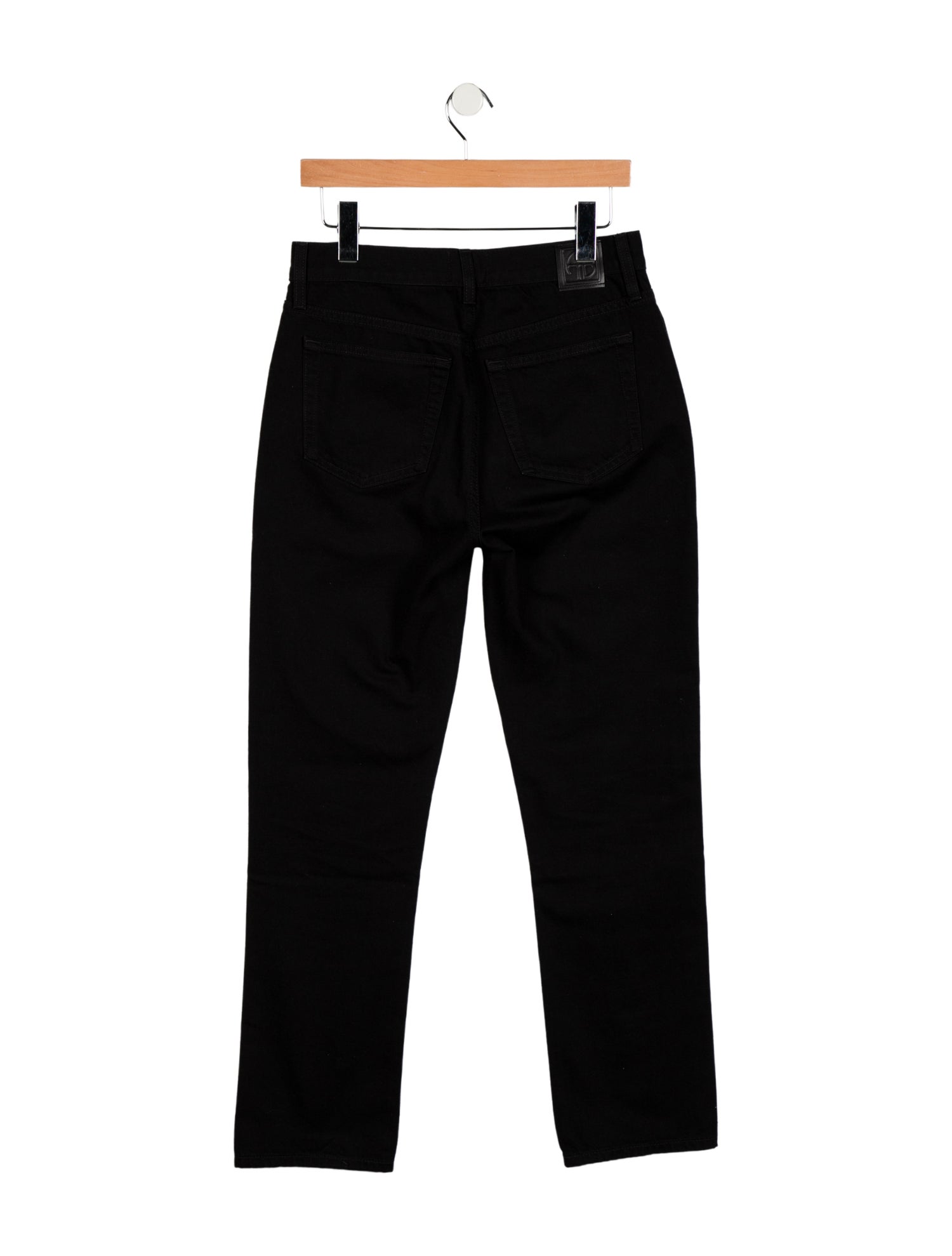 Anine Bing Mid-Rise Straight Leg Jeans