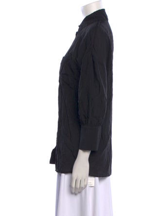 Anine Bing Three-Quarter Sleeve Button-Up Top