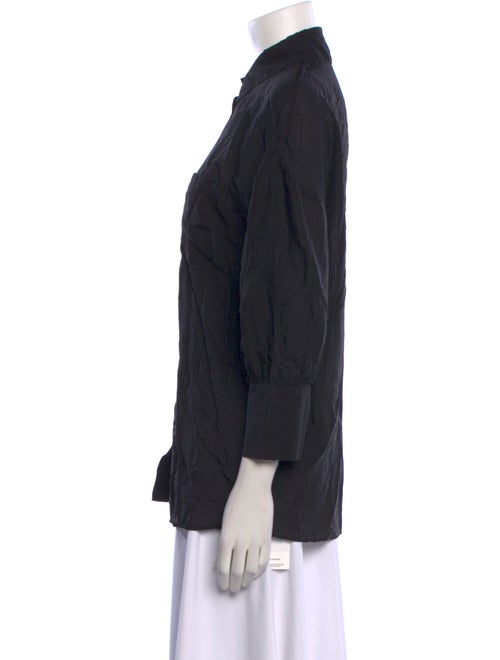 Anine Bing Three-Quarter Sleeve Button-Up Top