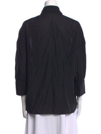 Anine Bing Three-Quarter Sleeve Button-Up Top