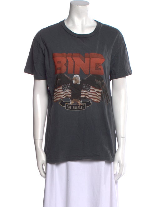 Anine Bing Graphic Print Crew Neck T-Shirt
