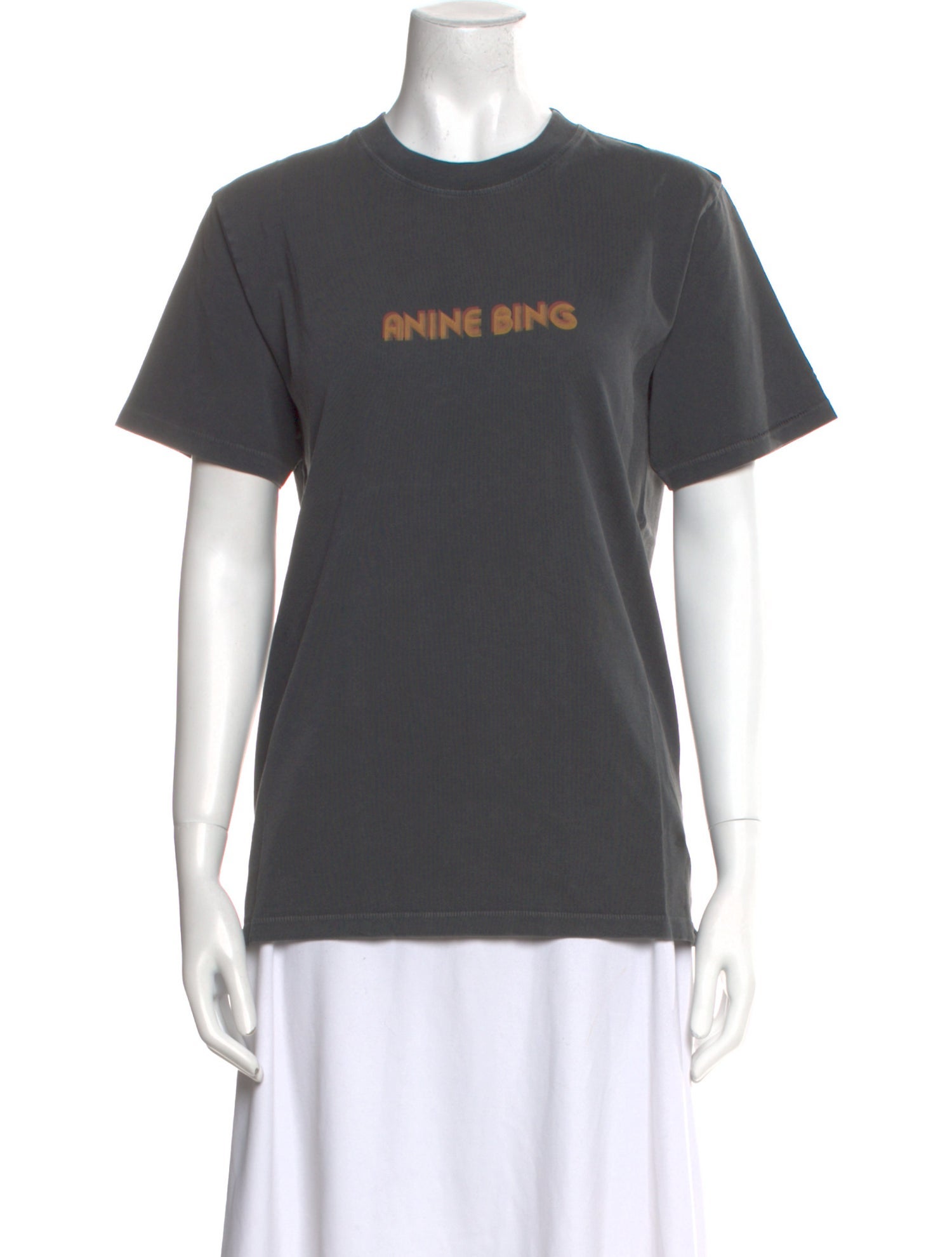 Anine Bing Graphic Print Crew Neck T-Shirt w/ Tags