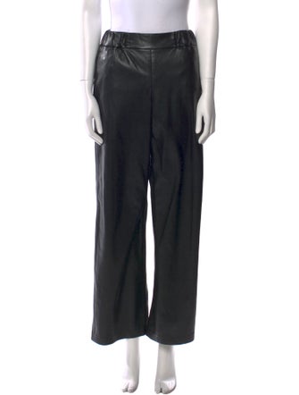 Anine Bing Vegan Leather Wide Leg Pants