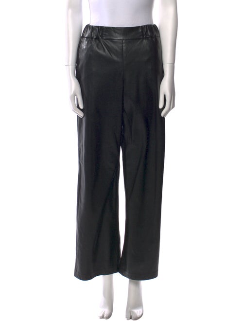 Anine Bing Vegan Leather Wide Leg Pants