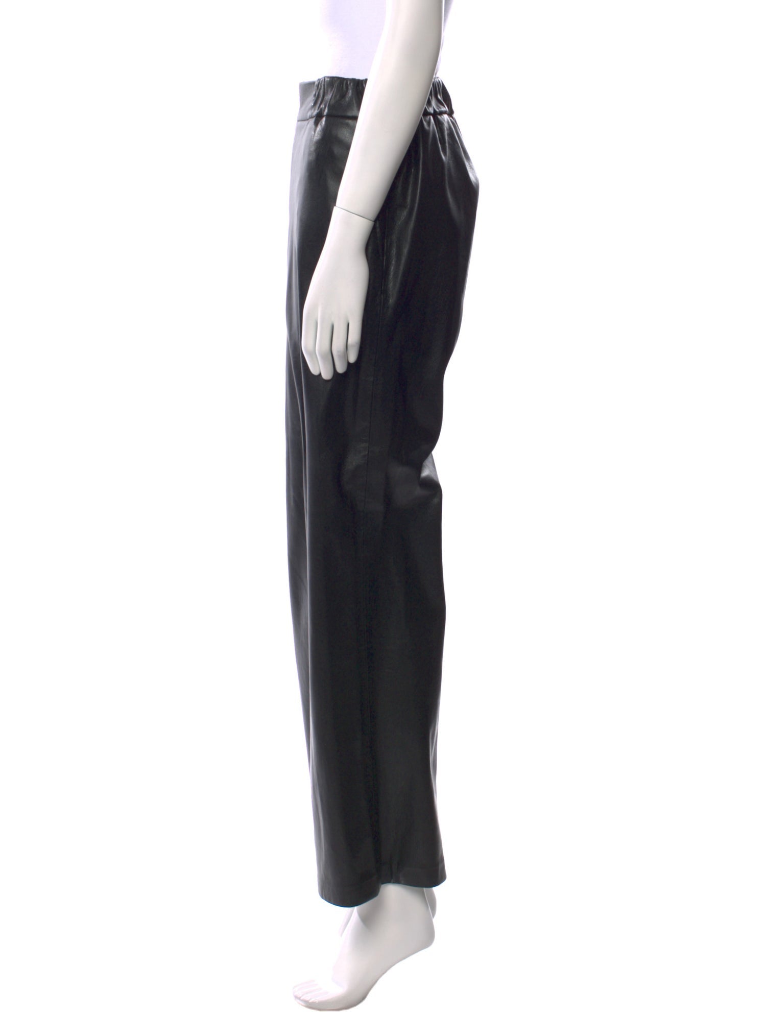 Anine Bing Vegan Leather Wide Leg Pants