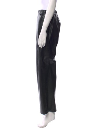 Anine Bing Vegan Leather Wide Leg Pants