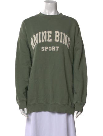 Anine Bing Graphic Print Crew Neck Sweatshirt