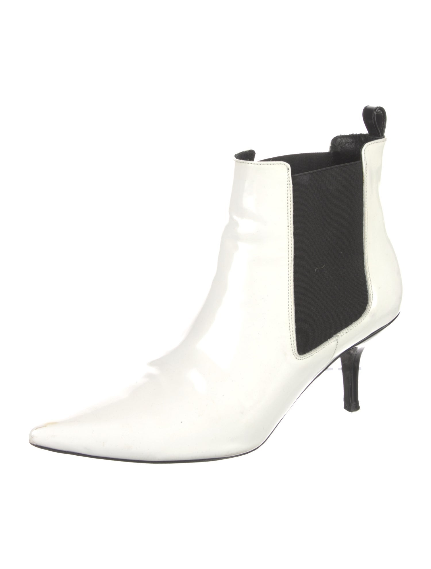 Anine Bing Patent Leather Chelsea Boots