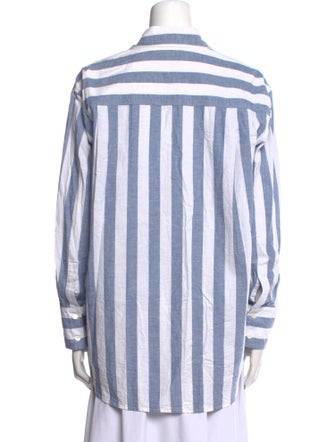 Anine Bing Striped Long Sleeve Button-Up Top