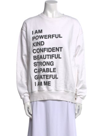 Anine Bing Graphic Print Crew Neck Sweatshirt