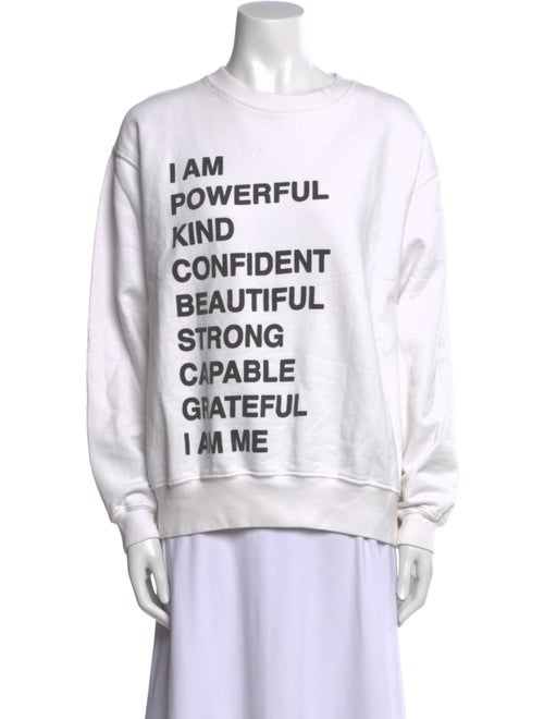 Anine Bing Graphic Print Crew Neck Sweatshirt