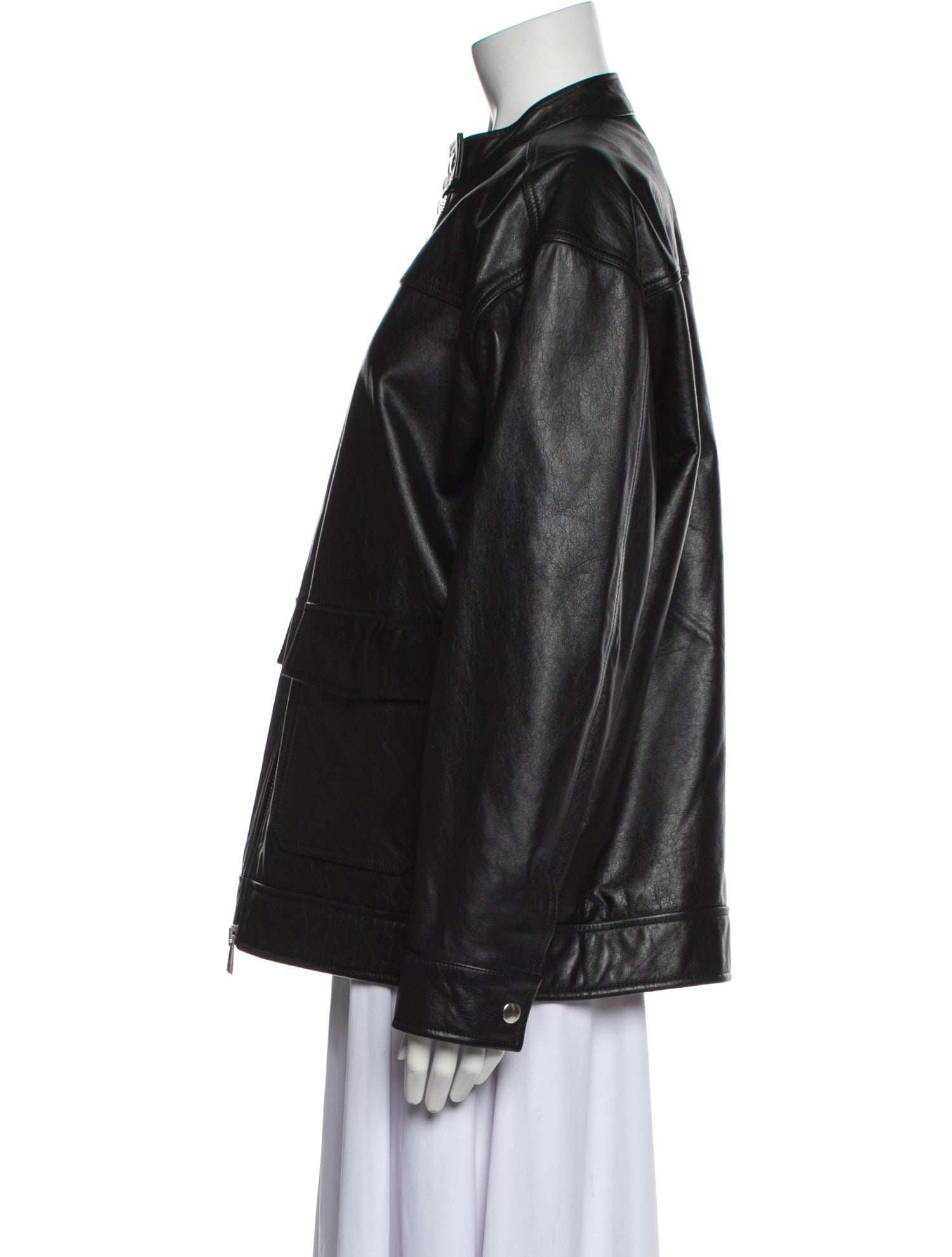 Anine Bing Leather Bomber Jacket
