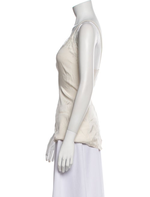 Anine Bing Silk V-Neck Top