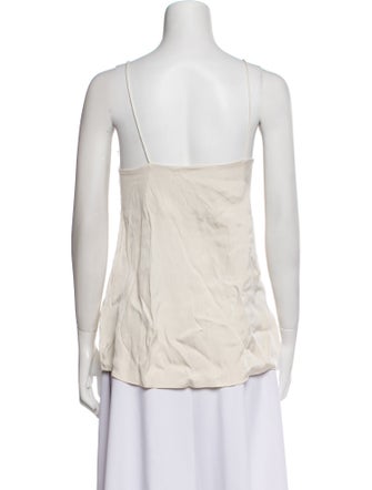 Anine Bing Silk V-Neck Top