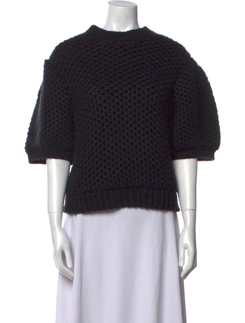 Anine Bing Merino Wool Crew Neck Sweater