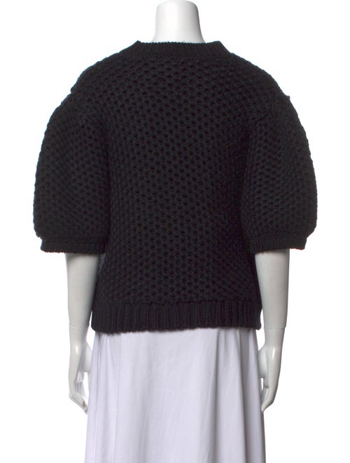 Anine Bing Merino Wool Crew Neck Sweater