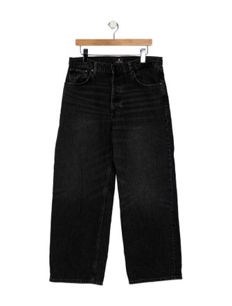 Anine Bing Mid-Rise Wide Leg Jeans