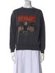 Anine Bing Graphic Print Crew Neck Sweater