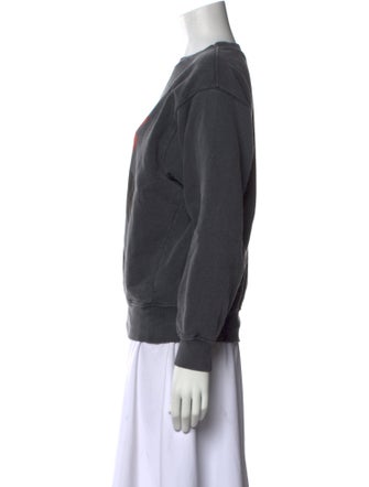 Anine Bing Graphic Print Crew Neck Sweater