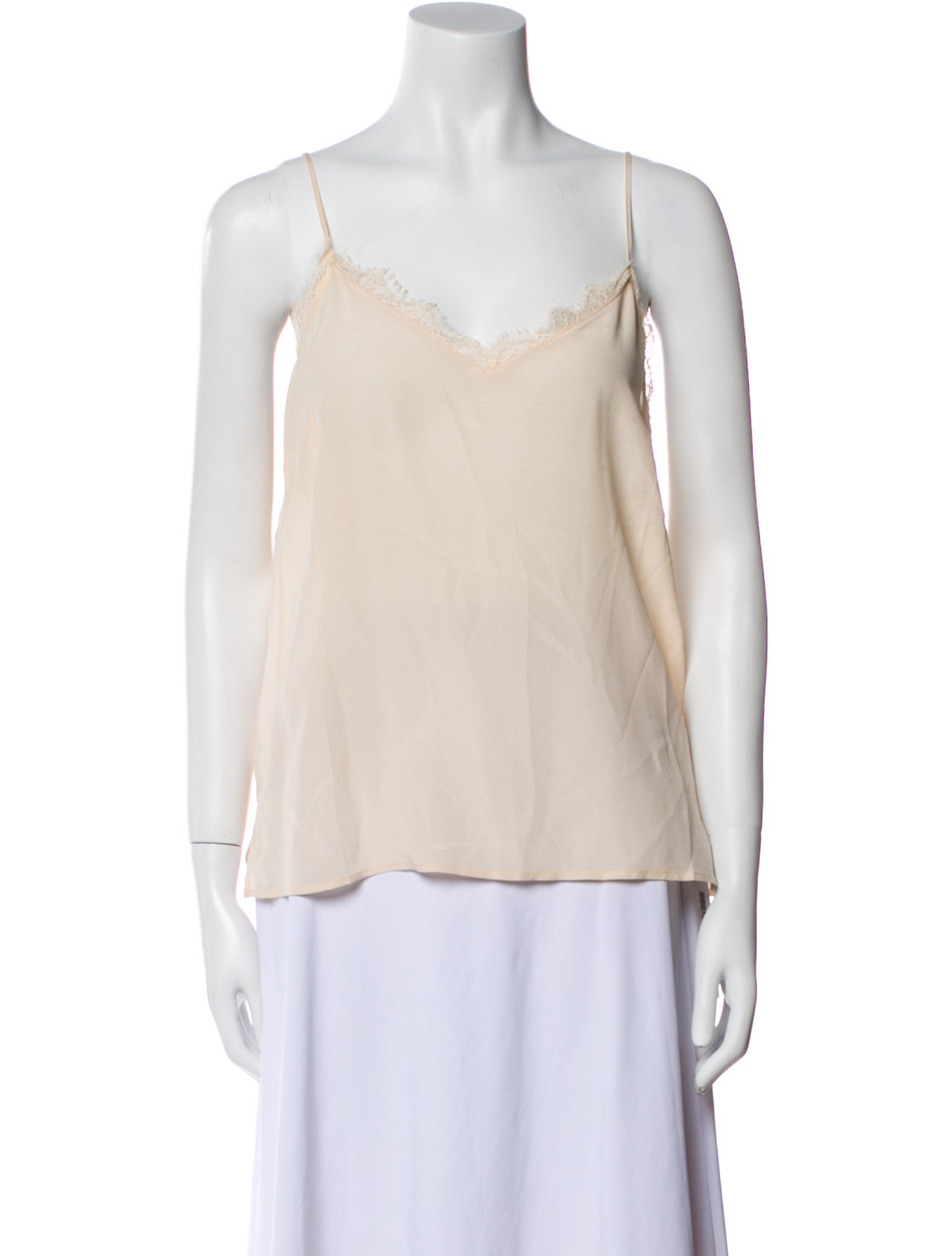 Anine Bing Silk V-Neck Top