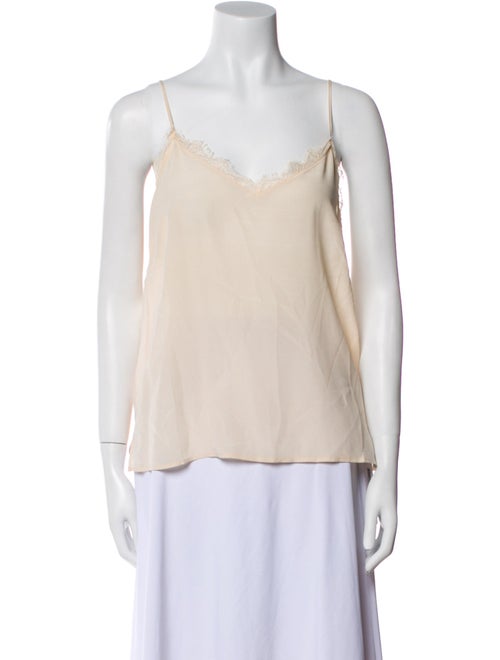 Anine Bing Silk V-Neck Top
